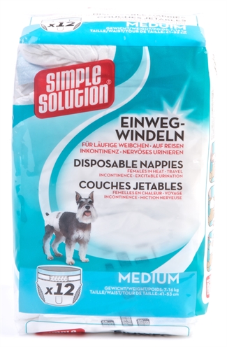 Simple solution wegwerp honden luier middel