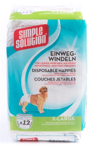 Simple solution wegwerp honden luier extra groot
