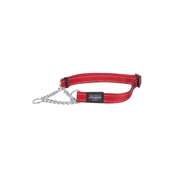 Rogz for dogs fanbelt halfslip halsband rood