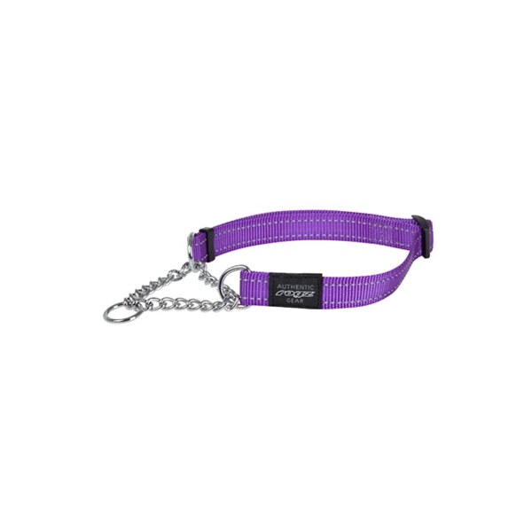 Rogz for dogs fanbelt halfslip halsband paars