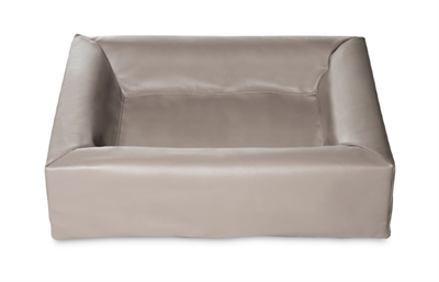 Bia bed kunstleer hoes hondenmand taupe klein