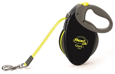 Flexi rollijn giant tape neon zwart / geel