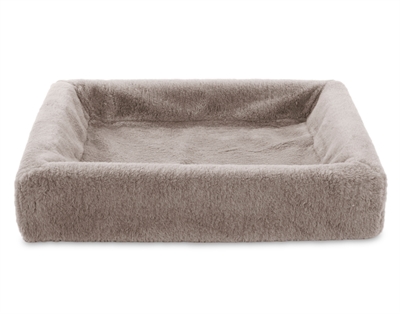 Bia bed fleece hoes hondenmand taupe middel