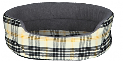 Trixie hondenmand lucky ruit beige / grijs extra klein