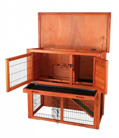 Trixie natura konijnenhok met ren bruin klein