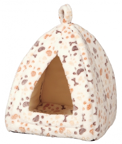 Trixie kattenmand iglo lingo wit / beige middel