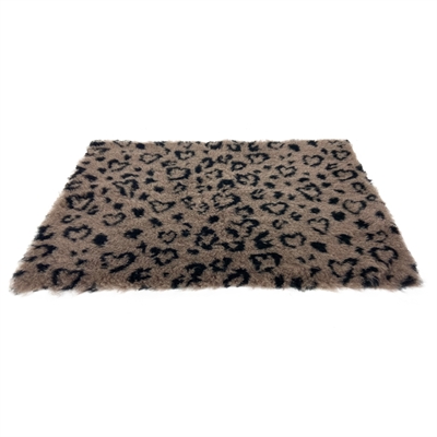 Vetbed print luipaardprint beige / zwart gerecycled middel