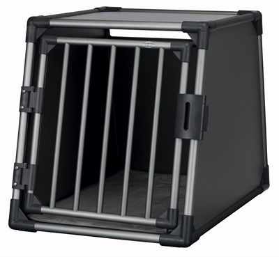 Trixie vervoersbox aluminium grafiet middel/groot