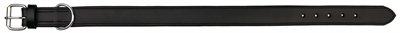 Trixie halsband hond active leer breed zwart middel