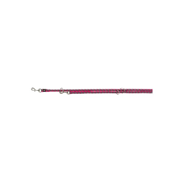 Trixie hondenriem cavo verstelbaar fuchsia / grijs