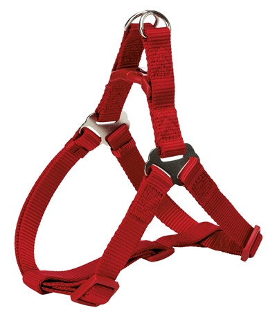 Trixie hondentuig premium one touch rood middel