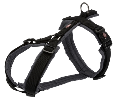 Trixie hondentuig premium trekking zwart / grijs extra klein