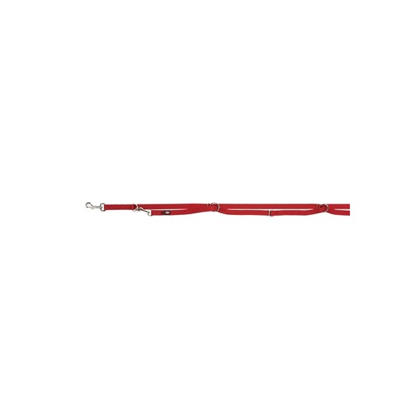 Trixie hondenriem premium verstelbaar rood 300X2.5