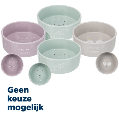 Trixie junior voerbak keramiek assorti 800ml