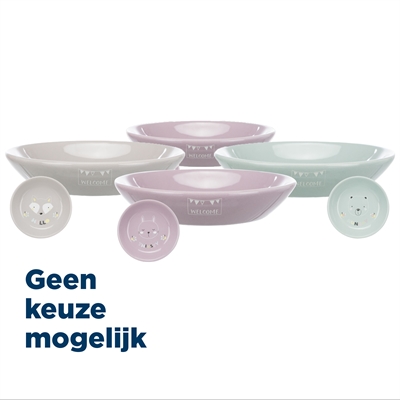 Trixie junior voerbak keramiek laag assorti 200ml