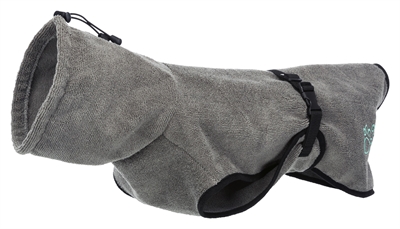 Trixie badjas hond badstof grijs 40cm