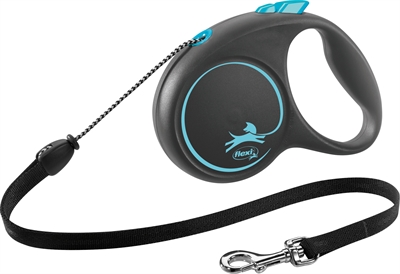 Flexi rollijn black design cord blauw tot 20KG