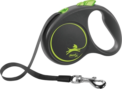 Flexi rollijn black design tape groen tot 15KG