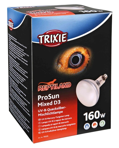 Trixie reptiland prosun mixed d3 uv-b lamp zelfstartend 160watt