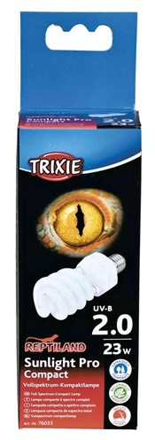 Trixie reptiland sunlight pro compact 2.0 uv-b lamp 23watt