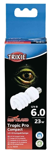 Trixie reptiland tropic pro compact 6.0 uv-b lamp 23watt