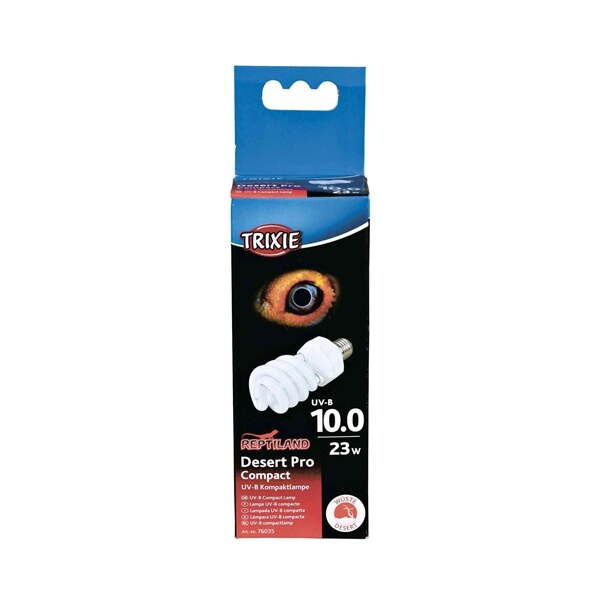 Trixie reptiland desert pro compact 10.0 uv-b lamp 23watt