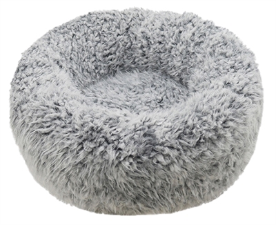 Rosewood hondenmand silver fluff grijs middel