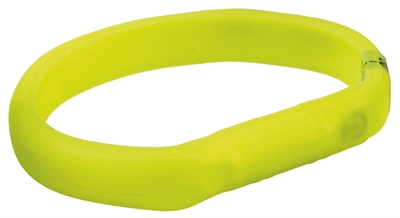 Trixie lichtgevende halsband hond flash usb silicone groen middel