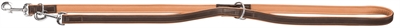 Trixie hondenriem active comfort verstelbaar leer bruin / lichtbruin 200X2cm