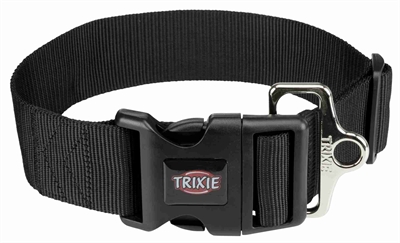 Trixie halsband hond premium zwart 40-60cm