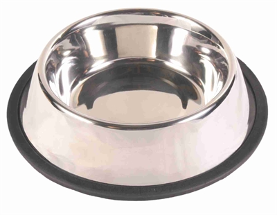 Trixie voerbak rvs / rubberring 700ml