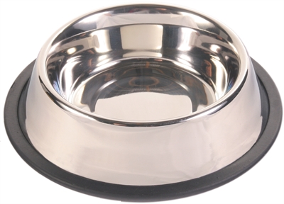 Trixie voerbak rvs / rubberring 900ml