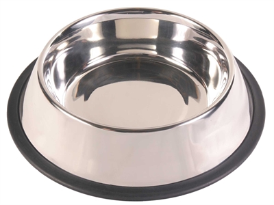 Trixie voerbak rvs / rubberring 1.75L