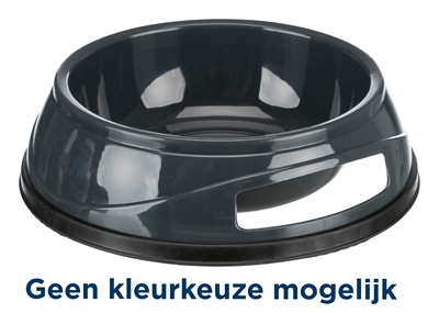 Trixie voerbak zwaar kunststof / rubberbodem assorti 1.5L