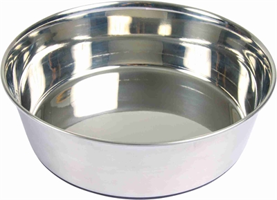 Trixie voerbak rvs / rubberbodem 500ml