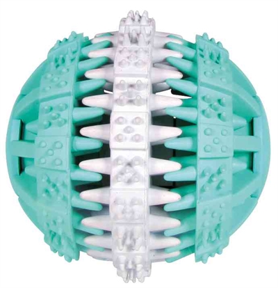 Trixie denta fun natuurrubber bal met muntsmaak 7X7X7