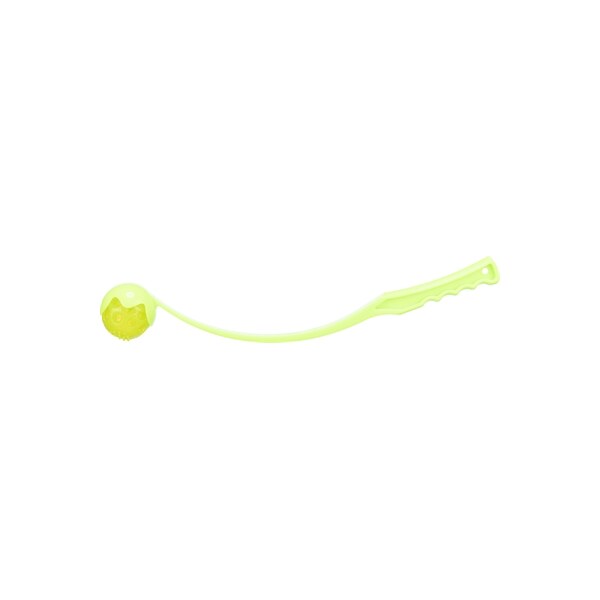 Trixie werpstok met knipper lichtbal – drijvend lime