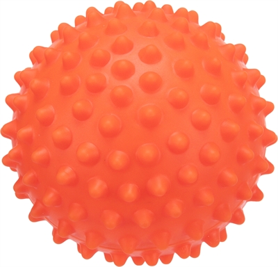 Trixie vinyl egelbal zonder geluid oranje