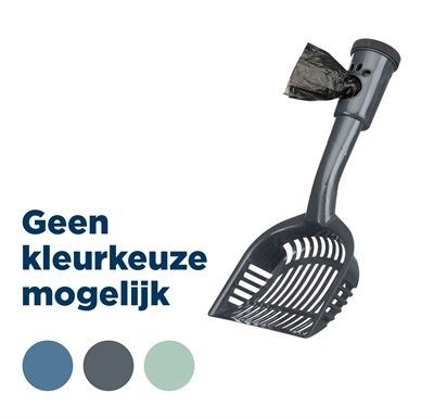 Trixie kattenbakschep met poepzakjes assorti