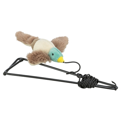 Trixie vogel voor deurkozijn pluche