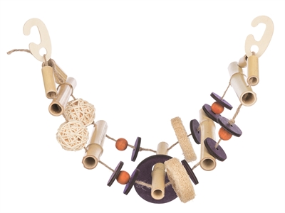 Trixie hangbrug aan sisalkoord bamboe / kokos / riet / hout