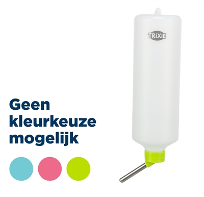 Trixie drinkfles kunststof met draadbeugel assorti 600ml
