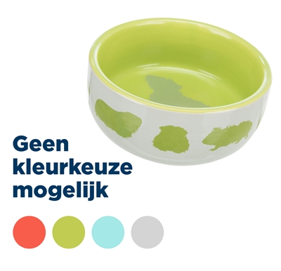 Trixie voerbak caviamotief keramiek assorti