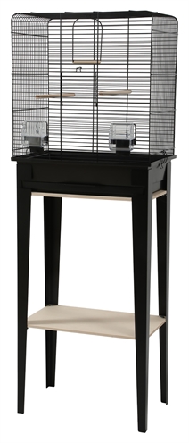 Zolux vogelkooi chic loft met meubel zwart 124cm