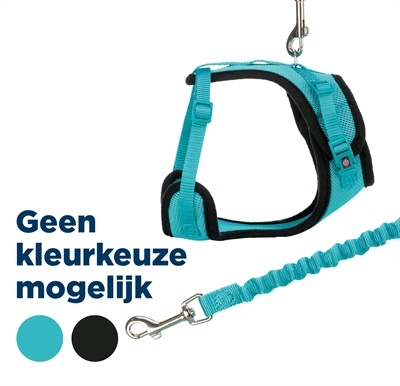 Trixie kattentuig mesh y-vorm met elastische riem assorti