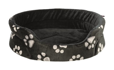 Trixie hondenmand jimmy ovaal zwart met pootprint 55cm