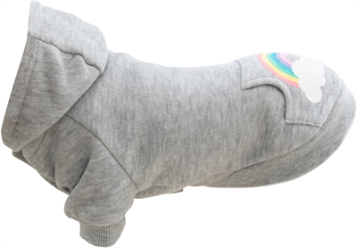 Trixie hondentrui hoodie rainbow falls grijs 30cm