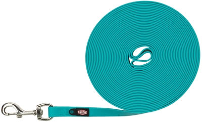 Trixie hondenriem easy life sleeplijn oceaan blauw / turquoise 10Mx1.7cm