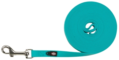 Trixie hondenriem easy life sleeplijn oceaan blauw / turquoise 5Mx1.3cm