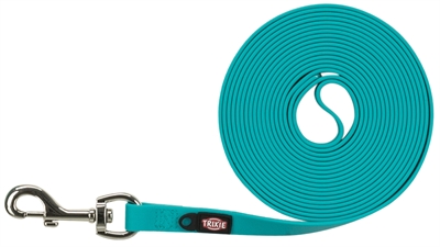 Trixie hondenriem easy life sleeplijn oceaan blauw / turquoise 5Mx1.7cm